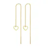 MinaMaMa acier inoxydable longue chaîne mince gland boule étoile papillon goutte boucle d'oreille pour femme enfileur boucles d'oreilles bijoux de mode