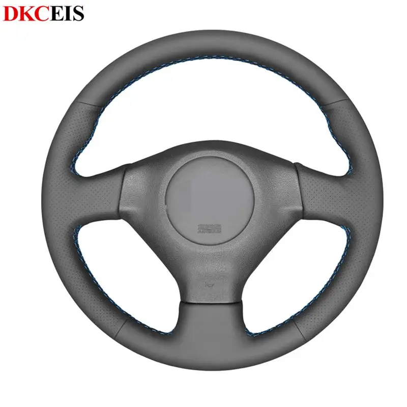 Черная искусственная кожа мягкая для Subaru Impreza 2005 2007 WRX (WRX STI) Forester 2008|Чехлы на руль| |