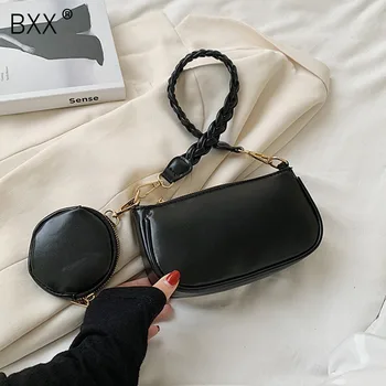 

[BXX] Mini PU Leather Crossbody Bags For Women 2020 Solid Color Shoulder Handbags Female Travel Fashion Cross Body Bag HO092