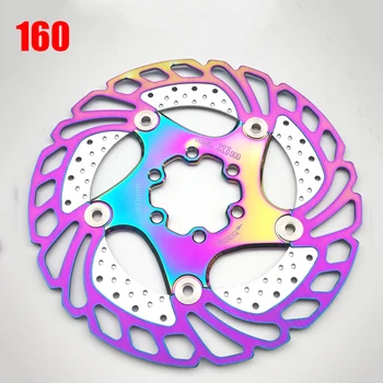 

140/160/180/203mm MTB Bike Floating Disc Brake Rotor 6 Bolts Disc Rotor Caliper Rainbow Alloy Disc High Strength Part