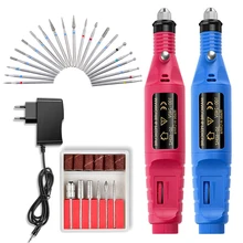 Электрическая маникюрная машина для ногтей набор 6 шт. мельница резак Шлифовальная Пилка Для ногтей пилка Гель-лак для удаления резаков инструмент для ногтей