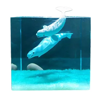 

Crystal Epoxy Ocean Decoration Mini Epoxy White Whale Model DIY Crafts Filling Supplies Home Decor For Office Home Room