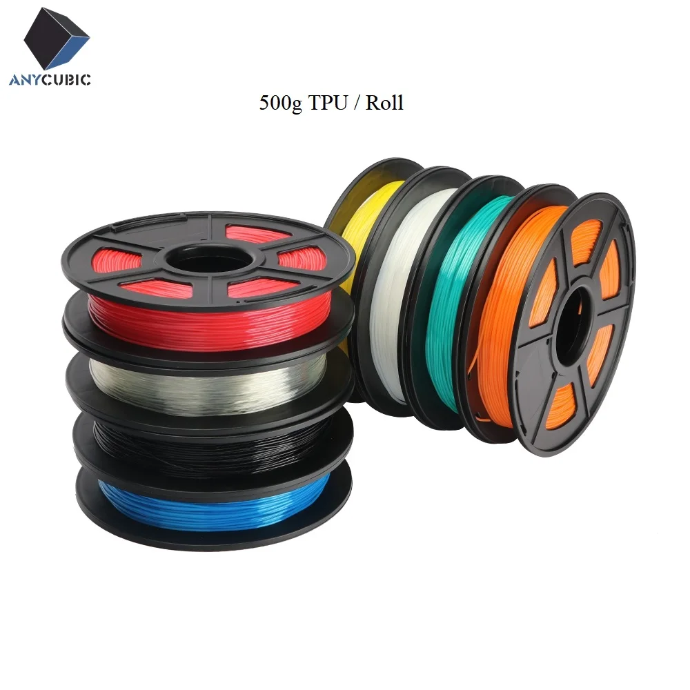 Anycubic 3D принтер 2 кг/3 кг/4 кг ABS TPU Fliament Mega Chiron 1 75 мм Цвета в наличии сырье пластик
