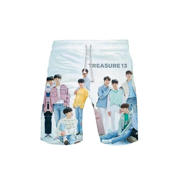 

Women's 3D Treasure 13 templar 3D Board Shorts Trunks 2019 Summer Quick Dry Kpop Shorts women Hip Hop Short Pants Beach Wear