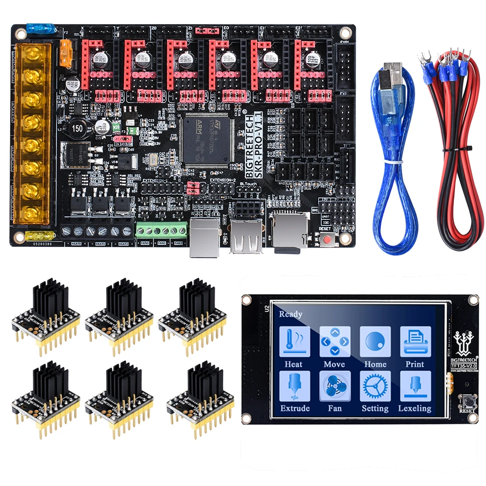 

BIGTREETECH SKR PRO V1.1 Control Board 32Bit+TMC2209 TMC2208 TMC2130+TFT35 V2.0 3D Printer Parts VS SKR V1.3 MINI E3 MKS GEN L
