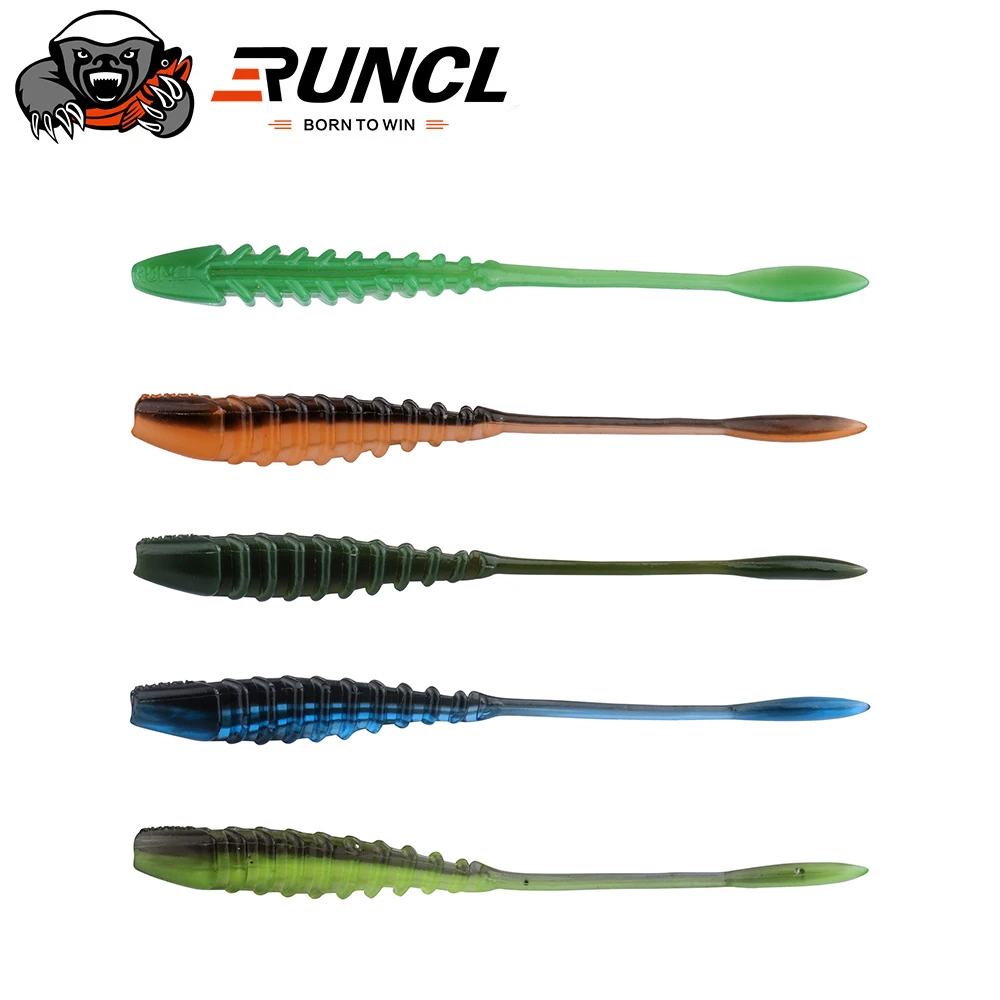 

RUNCL 50Pcs Soft Lures Silicone Bait 7.5cm Fishing Sea Fishing Pva Swimbait Wobblers Artificial Winter Fishing Tackle