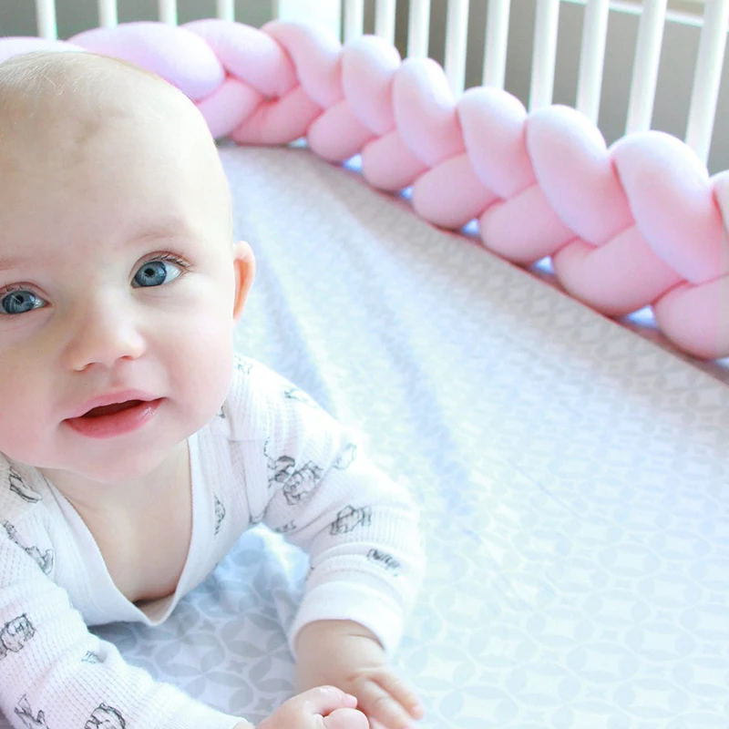 Newborns Baby Bed Bumper Safety Protection Cushion Pad  Long Pillows Babys Stuff for Nursery Baby Cribs 150cm YBD013