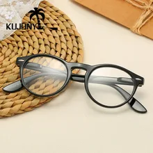 Модные круглые очки в оправе Женские Ретро Красные Синие черные очки для чтения мужские винтажные ультралегкие очки для дальнозоркости с диоптрием