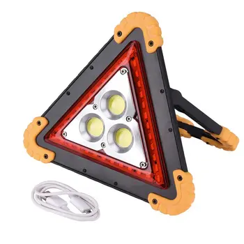 

Rechargeable COB Led Work Light Power Bank Battery Function Work Lamp Waterproof Floodlight Triple-Cornered Emergency Hazard War