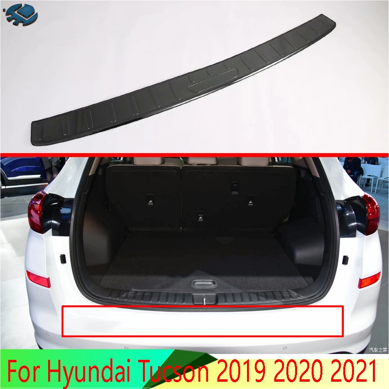 

Для Hyundai Tucson 2015-2020 защита заднего бампера из нержавеющей стали оконные пороги внешние плавки декоративная пластина педаль