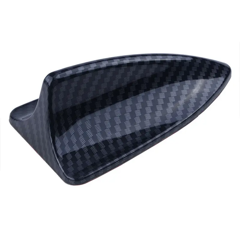 Universal Carbon Fiber Look Shark Fin Antenna Cover Radio FM//AM Decorate Trim