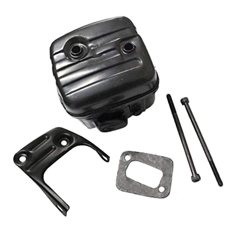 K1KA Chainsaw Muffler Assembly with Exhaust Gasket Bracket Compatible with Hus-qvarna 340 345 346 346XP 350 351 353 5