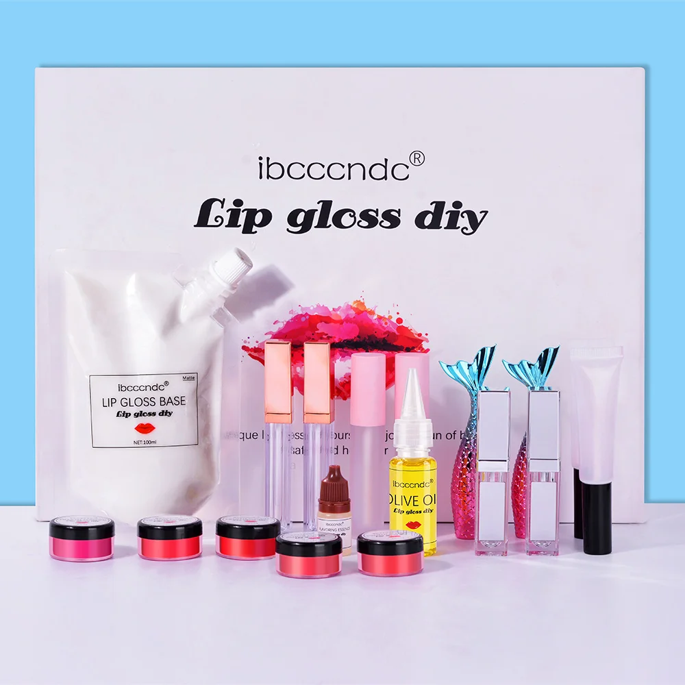 

Matte/Moisturize Lip Gloss Diy Making Kit Long Lasting Lip Gloss Base Lip Glaze Tube Safe Handmade Cosmetic Makeup Tools Set
