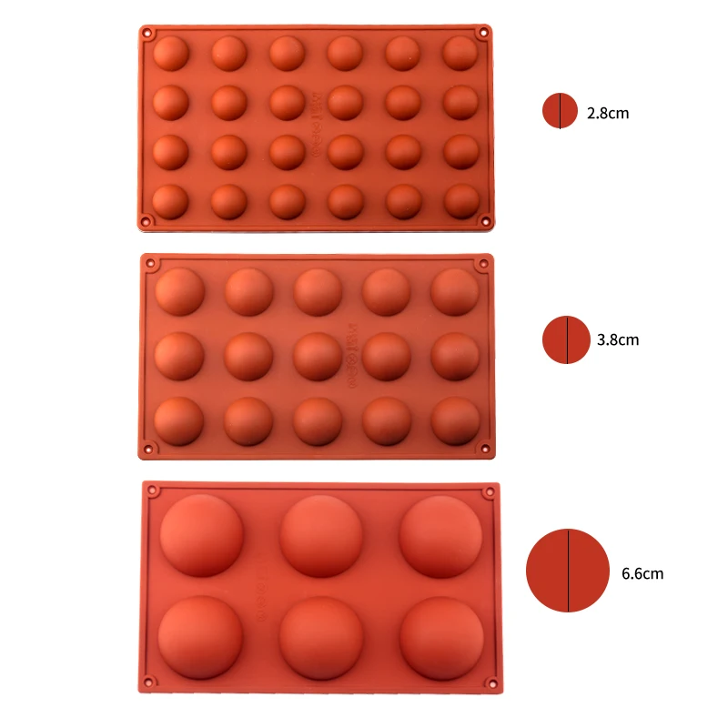 Stampo In Silicone Semicircolare Per Mousse Al Cioccolato, Stampo Per - 4