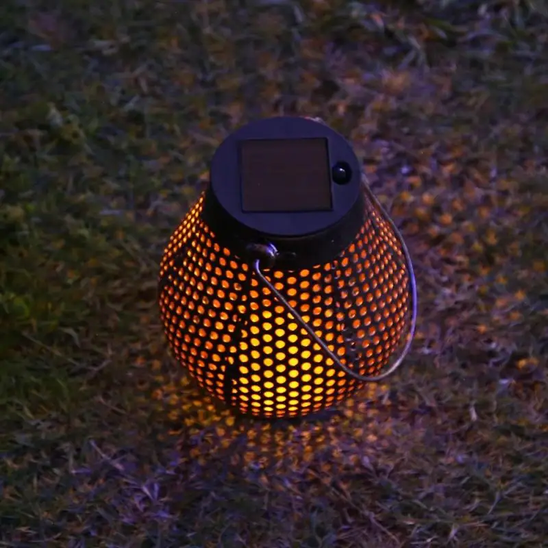 Solar Power LED Lantern Outdoor Garden Hanging Lamp Lawn Landscape Light