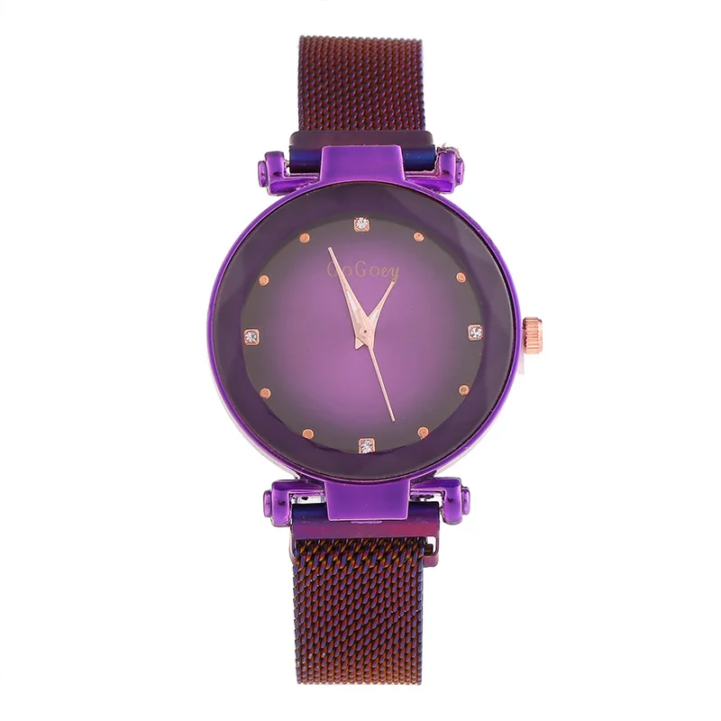 

Hot Shaking Voice Network Red Celebrity Inspired Magnet Starry Table Gradient Baoyan Stars Watch WOMEN'S Quartz Watch