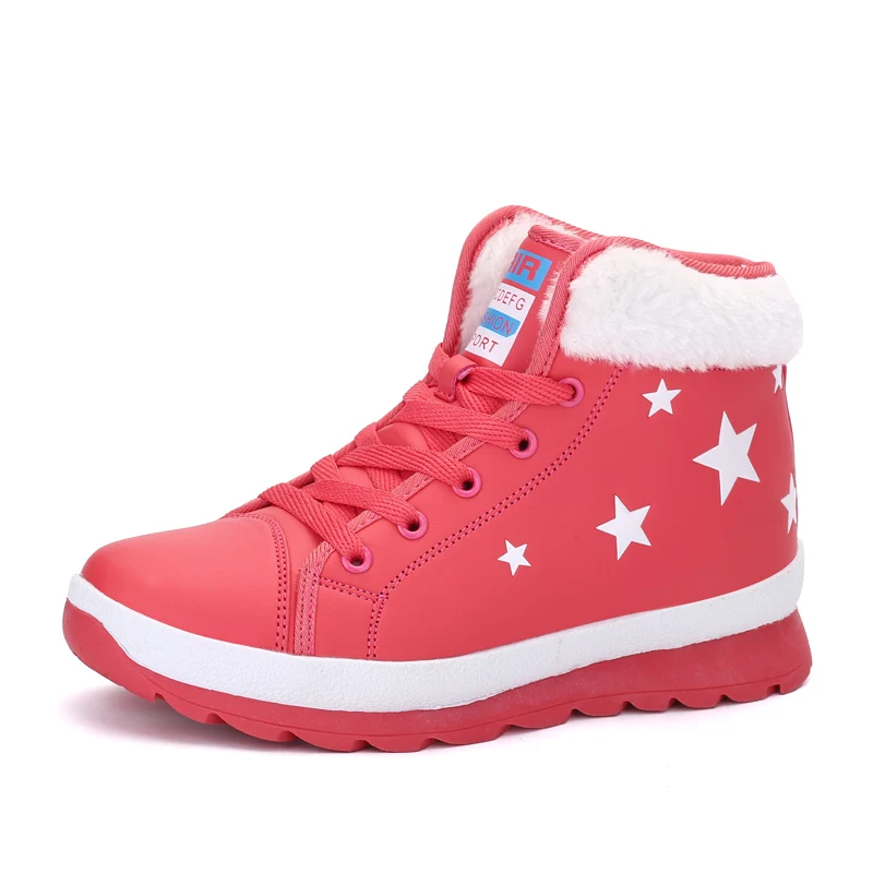 Women Boots Waterproof Non-slip Snow Boot For Winter Shoes Early Female Ankle Mujer Warm Plush Woman | Обувь