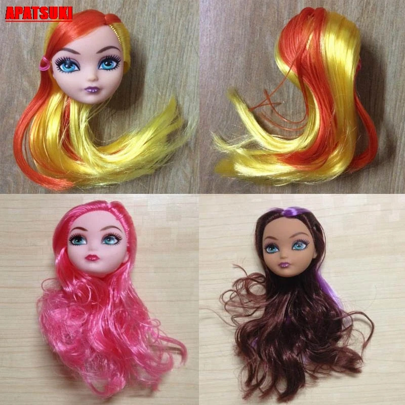 Монстр демон кукла голова с волосами парик кукла аксессуары для Monster High Dols для Monster Head для 1/6 BJD Кукольный дом DIY игрушки