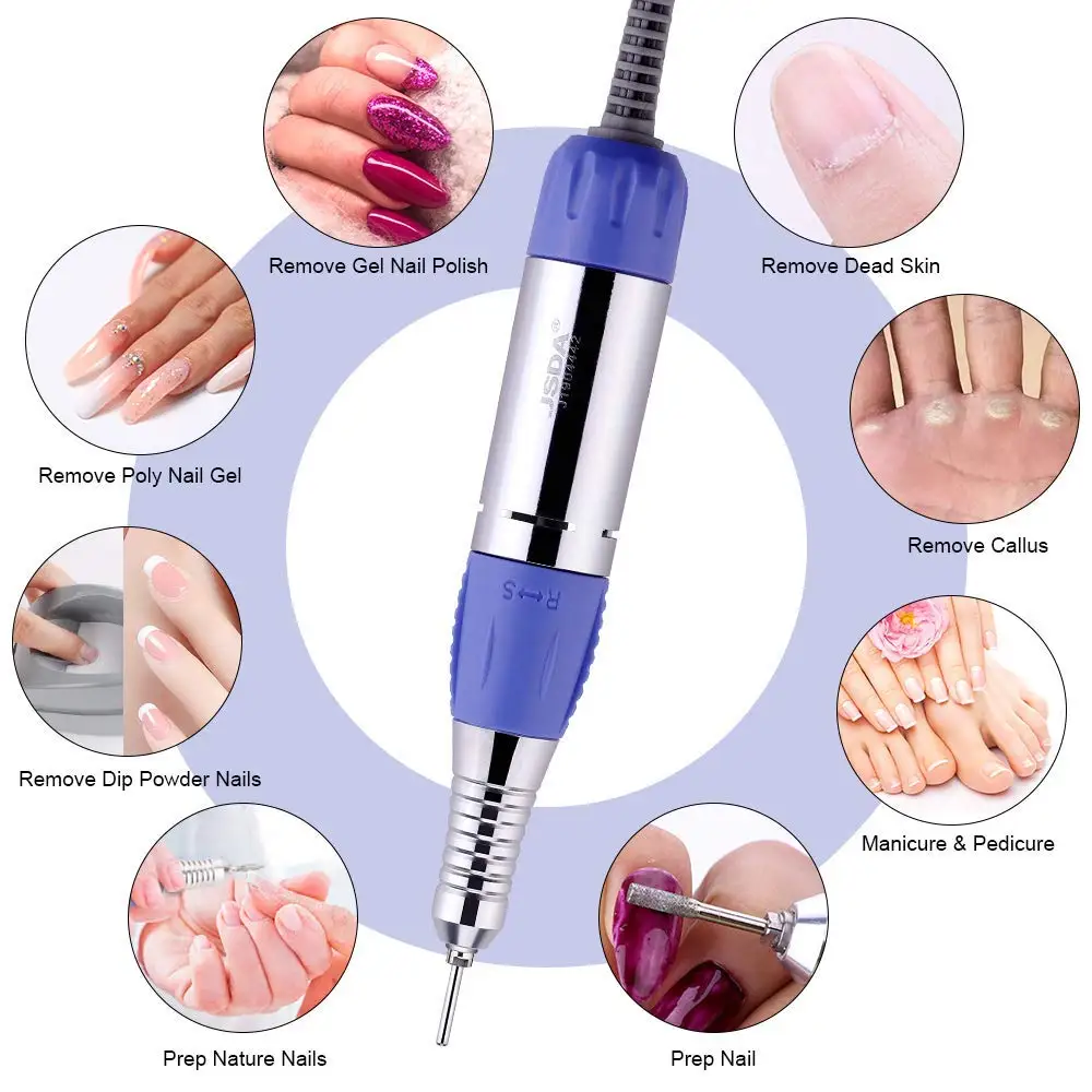 Фрезер для ногтей Makartt JD700 профессиональный электрический 30000 об./мин.|electric nail drill