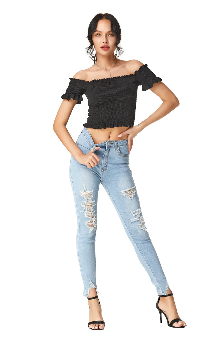 Womens Light Blue Pants All-match Slim Ripped Jeans With Pockets For Dating Birthday Party Vacation Xs S M L Unique Style - Jeans - AliExpress What Matches With Light Blue Pants Womens Light Blue Pants All-match Slim Ripped Jeans With Pockets For Dating Birthday Party Vacation Xs S M L Unique Style - Jeans - AliExpress What Matches With Light Blue Pants