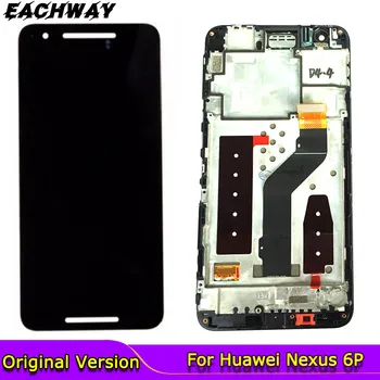 

For Huawei Google NEXUS 6P LCD Display Touch Screen Digitizer Panel Assembly With Frame Replacement 5.7"For Huawei Nexus 6p LCD
