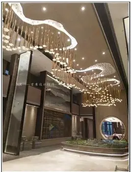 

Hotel engineering shop hanging decoration sand table lobby club flower mall wedding personality hanging decoration wrought iron