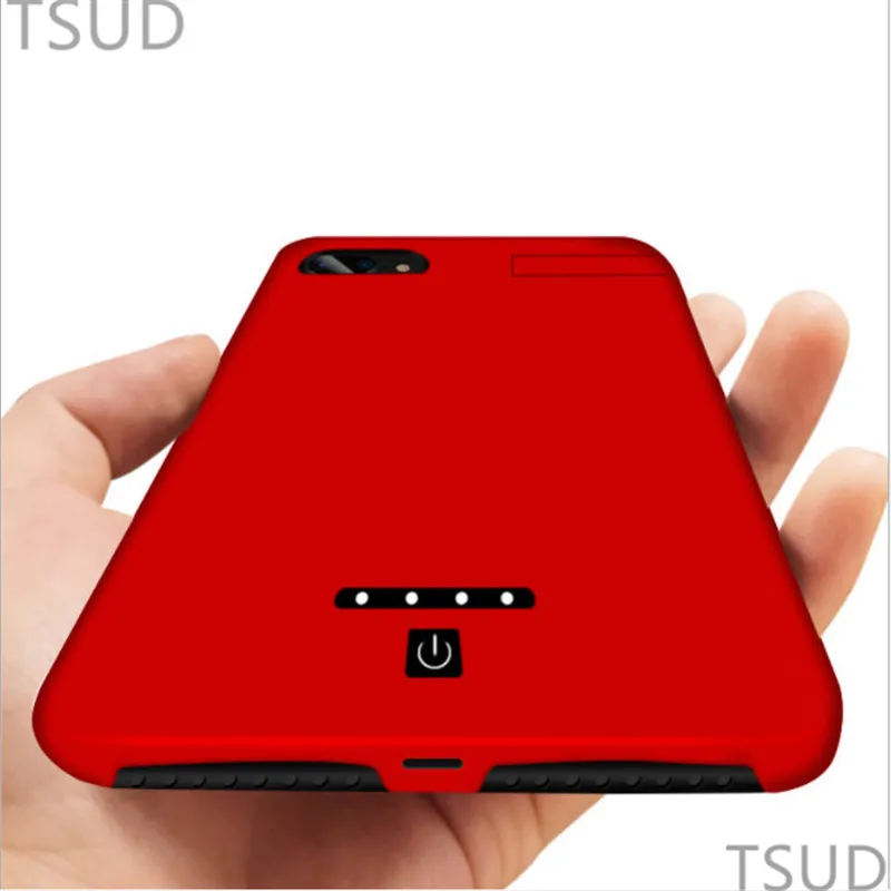7200mah зарядное устройство высокой мощности чехол для iphone 6 6s 7 8 plus портативная беспроводная зарядка для iphone 6 6s 7 8 plus 2 в 1