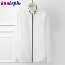 Повседневная мужская рубашка с длинными рукавами, фирменный дизайн, высокое качество, деловые мужские рубашки, тонкие мужские рубашки, большие размеры 4XL