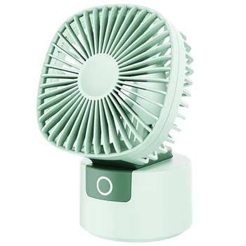 

Portable Desktop Mini Fan Handheld Fans Shaking Head USB Rechargeable Fan with Base for Office Desk Table