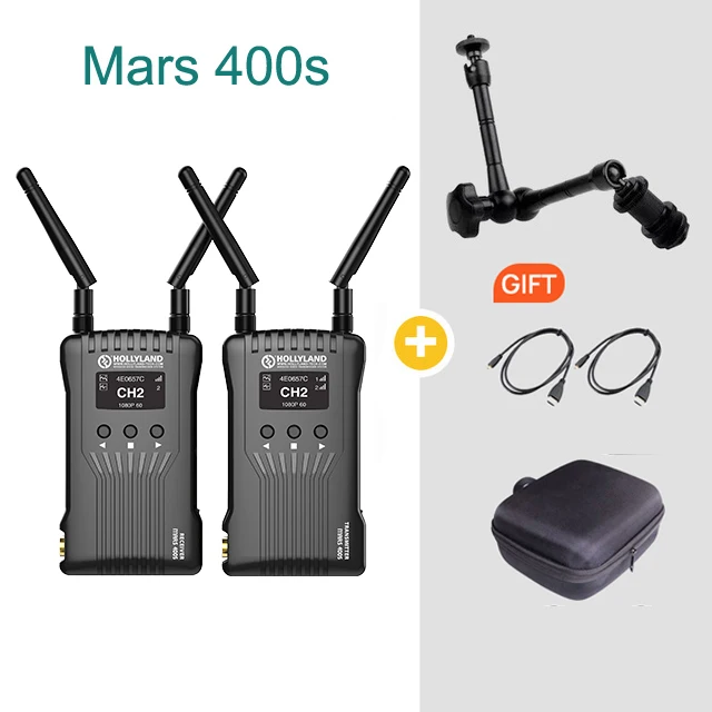 Серый HOLLYLAND 400S 400FT HDMI SDI 1080P передача для камеры изображения беспроводной HD видео передатчик приемник VS Mars 300 300ft - Цвет: Серый