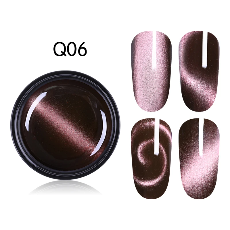 WHID шикарный 5D Магнитный УФ гель лак для ногтей замочить от лак для ногтей розовый фиолетовый синий красочный длинный прочный ноготь дизайн геля - Цвет: Q06