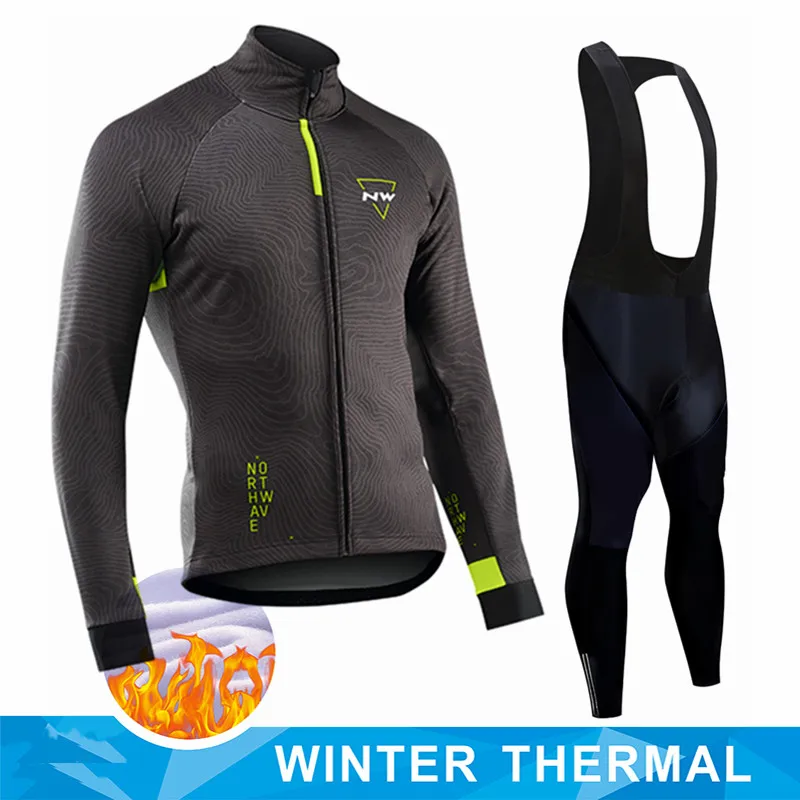 2022 Winter Thermal Fleece Cycling Jersey Set Racing Bike Suits Mountian Bicycle Clothing Ropa Ciclismo | Спорт и развлечения