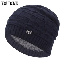 YOUBOME Skullies Beanies, зимние шапки для женщин, вязаная шапка для мужчин, Famale Gorras, мешковатая зимняя шапка, теплая мягкая вязаная шапка, шапки