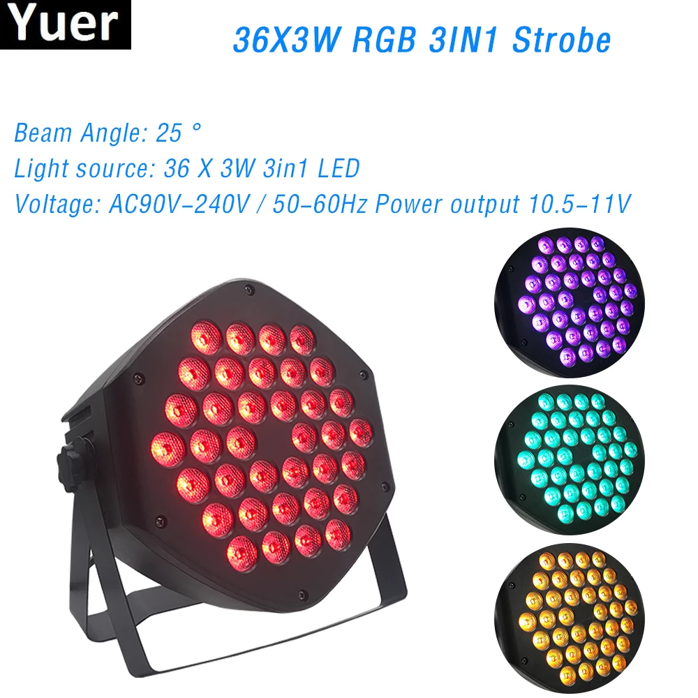 36X3 Вт RGB 3в1 светодиодный светильник для мытья Мини DJ диско сценический светильник ing Effect оборудование DMX контроллер для маленьких Paty KTV Клубные Свадебные