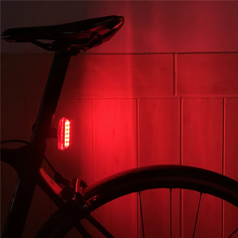 WEST BIKING велосипедный светильник зарядка через usb тормозной сенсор хвост светильник светодиодный вспышка светильник Водонепроницаемый интеллигентая(ый) индукции велосипед задний фонарь