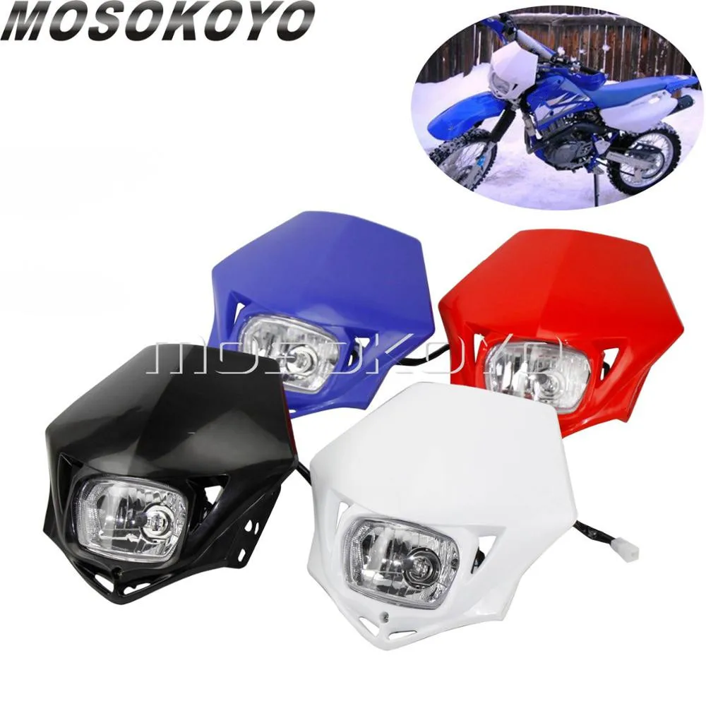 Черный синий белый для мотокросса эндуро фара Yamaha TTR230 WR250 WR450 YZ125 YZ85 велосипеда