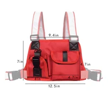 Чехол-Кобура военный жилет нагрудный Радио Карманный пакет тактический жилет нагрудный мешок светоотражающий ремень радио жгут нагрудный передний пакет