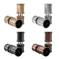 76yx graffiti cilindro código de impressão digital bloqueio de um clique anti roubo senha bloqueio bluetooth escritório interior porta bloqueio esférico