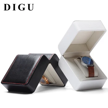 

DIGU Luxury Leather Watch Box Display Storage Box Jewelry Organizer Present Fashion Gift Box