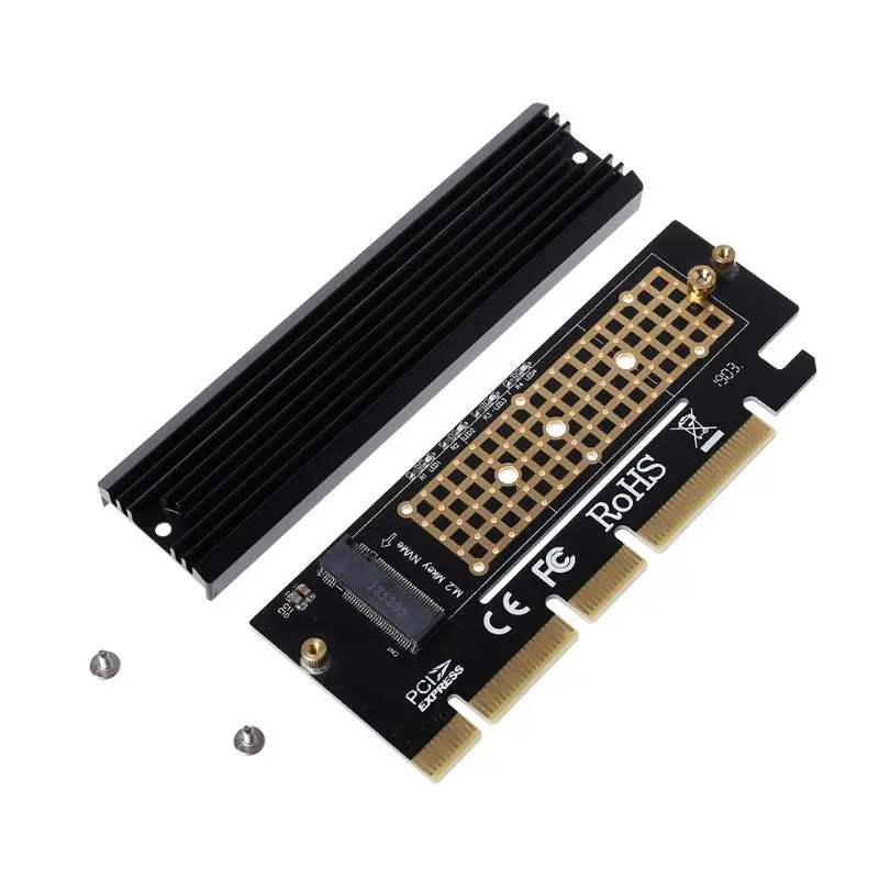 PCI Express 3,0x16 на основе PCIe NVMe и AHCI SSD адаптер с теплоотводом 83XB
