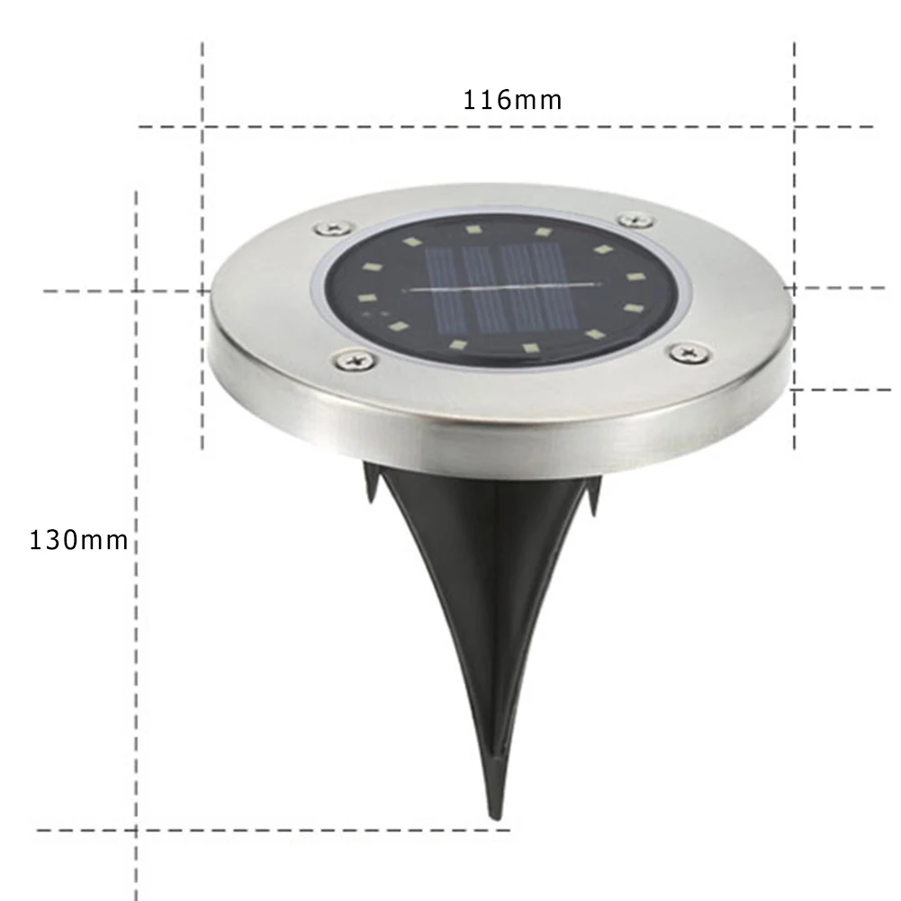 Caminho ao ar Decorações do Jardim Gramado à Prova Luz da Escada Energia Solar Enterrado Lâmpada Chão Livre Piso Dfootágua Footlight 4 - 8 Pçs 18 Cheap Lâmpadas subterrâneas
