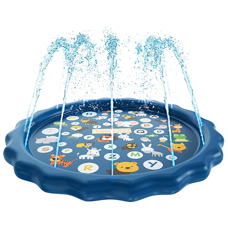 

3-in-1 Sprinkler for Kids Splash Pad Wading Pool for Learning â€“ Childrenâ€™s Sprinkler Pool 66â€™â€™ Inflatable Outdoor Swimming Pool