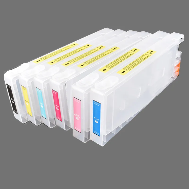 6 цветов T480011 T484011 T474011 T478011 многоразовый картридж для Epson Stylus Pro 7000 7500 9000 9500 принтер