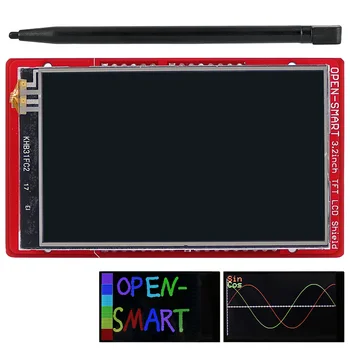 

3.2 inch TFT LCD Display module Touch Screen Shield onboard temperature sensor + Pen for Arduino UNO R3/ Mega 2560 R3 / Leonardo