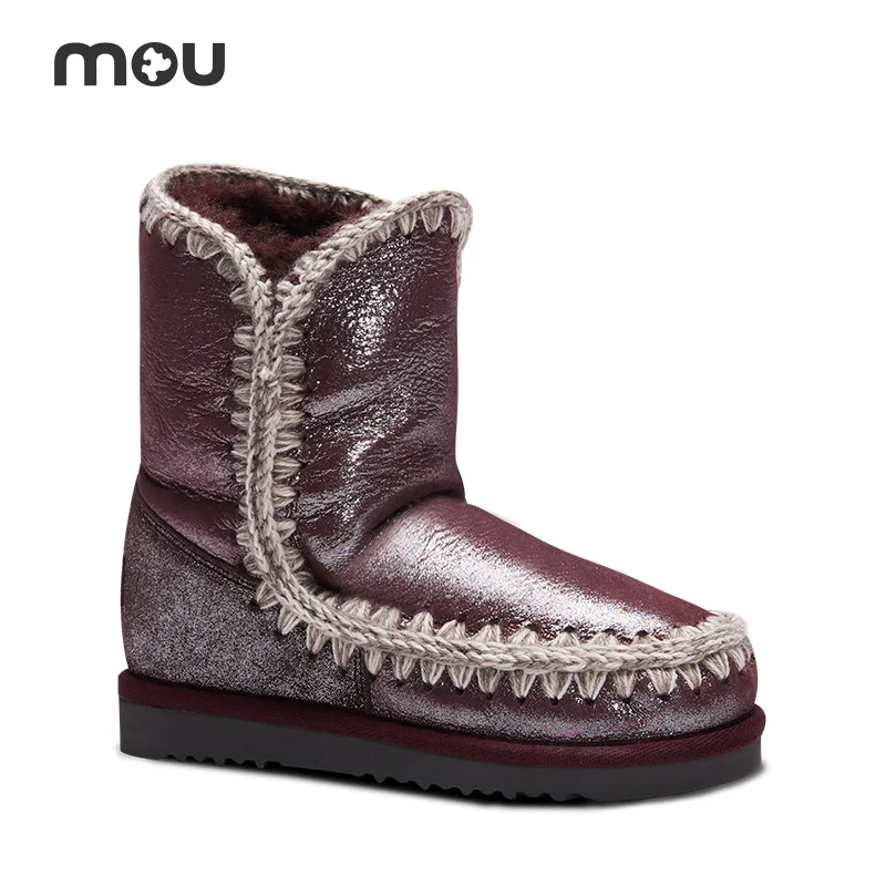 Mou Limited botas de nieve cálidas de lana versátiles, comodidad limitada,  ESKIMO24LIM MGBLK/MGWIN/MGEGRY|Botas de nieve| - AliExpress