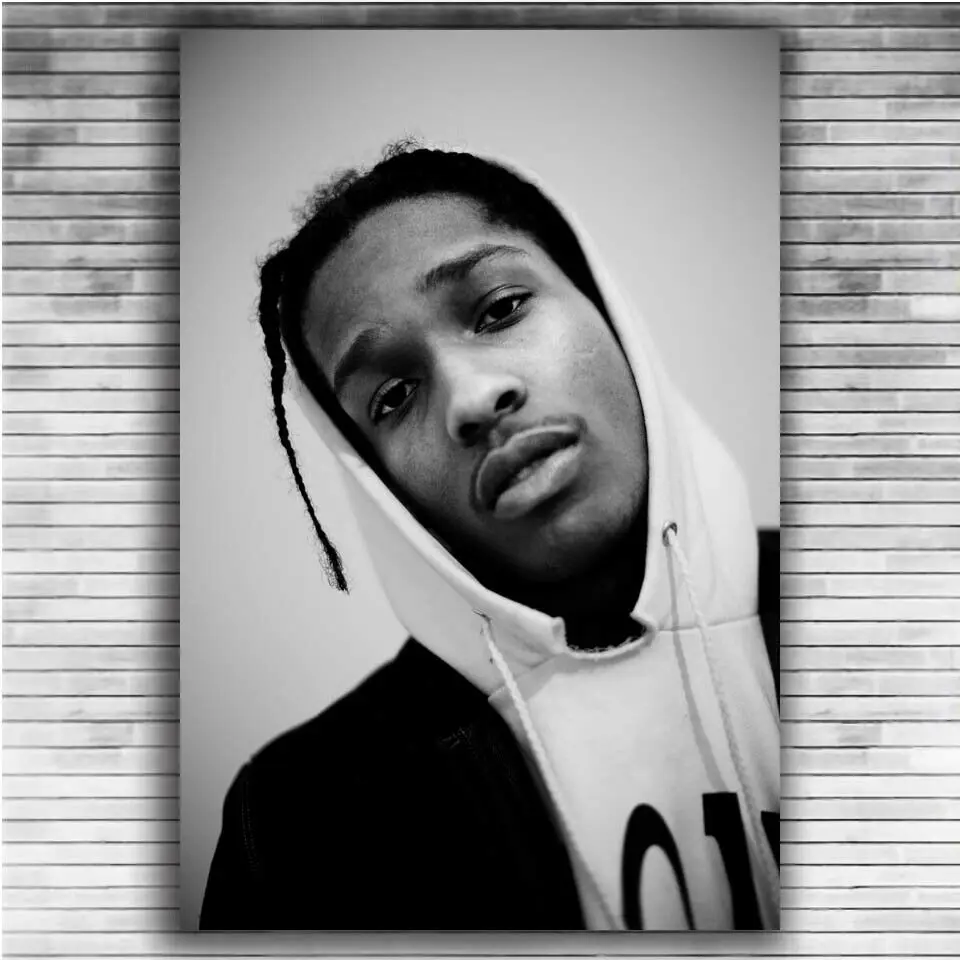 Rocky Rap музыка звезда хип хоп рэпер шелковая ткань настенный художественный плакат