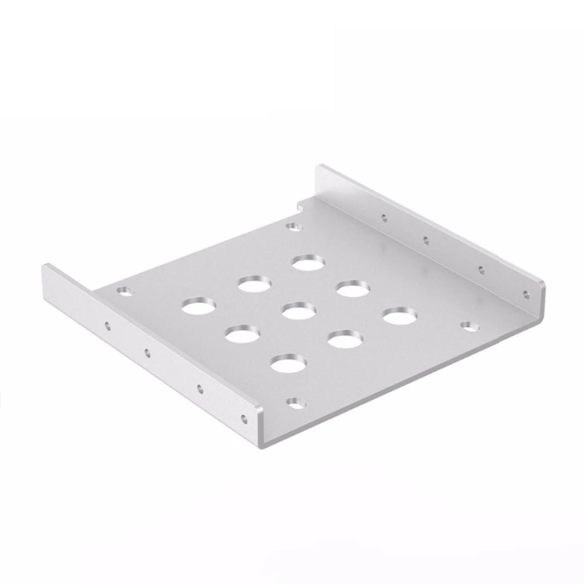 Sliver ORICO алюминий 2," до 3,5" Монтажный кронштейн для жесткого диска комплект HDD SSD SATA Bay конвертер(от 3,5 до 1x2,5 черный - Цвет: Sliver