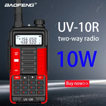 

Baofeng New Professionale Walkie Talkie UV 10R 10km 128 Canali VHF UHF Dual Band Bidirezionale CB Ham Radio baofeng UV-10R