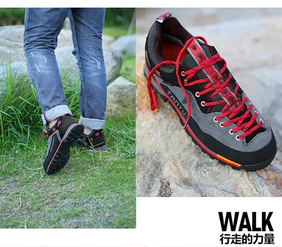 Men's Hiking Shoes Climbing Shoes Anti-collision To Fashion Outdoor Casual Lace-up Sneakers