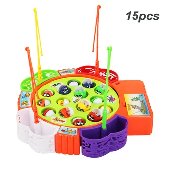 

Children Fishing Spinning Fishing Games Music Fishing Board Set Magnetic Outdoors Games Baby Interactive Pleasure